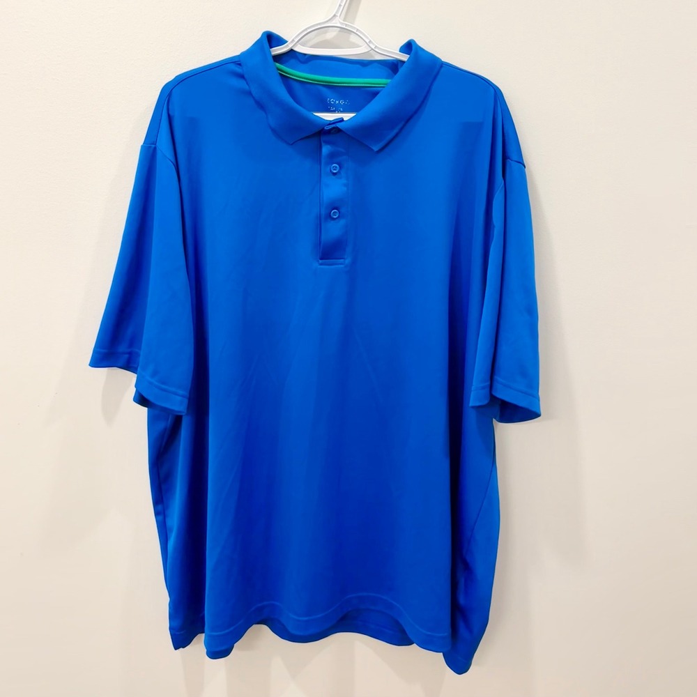 Golf Polo Shirt Short Sleeve Bongo Mens Royal Blue Performance Size‎ XL/2XL